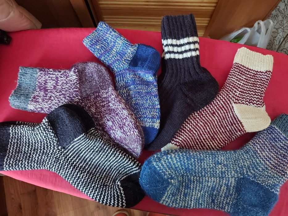 Дуже теплі натуральні шкарпетки великого розміру 42-44.