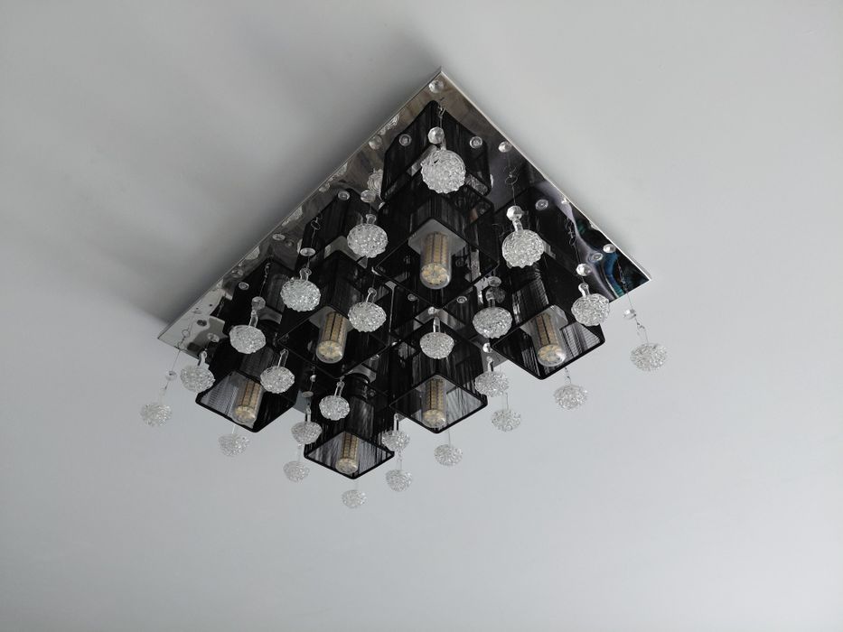 Plafon Diamond Black  6-punktowy 52x36cm