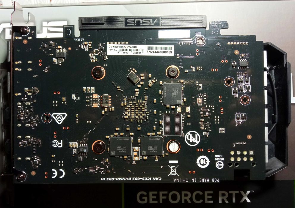 Відеокарта Gigabyte PCI-Ex GeForce RTX 3050 (GV-N3050WF2OCV2-6GD) нова