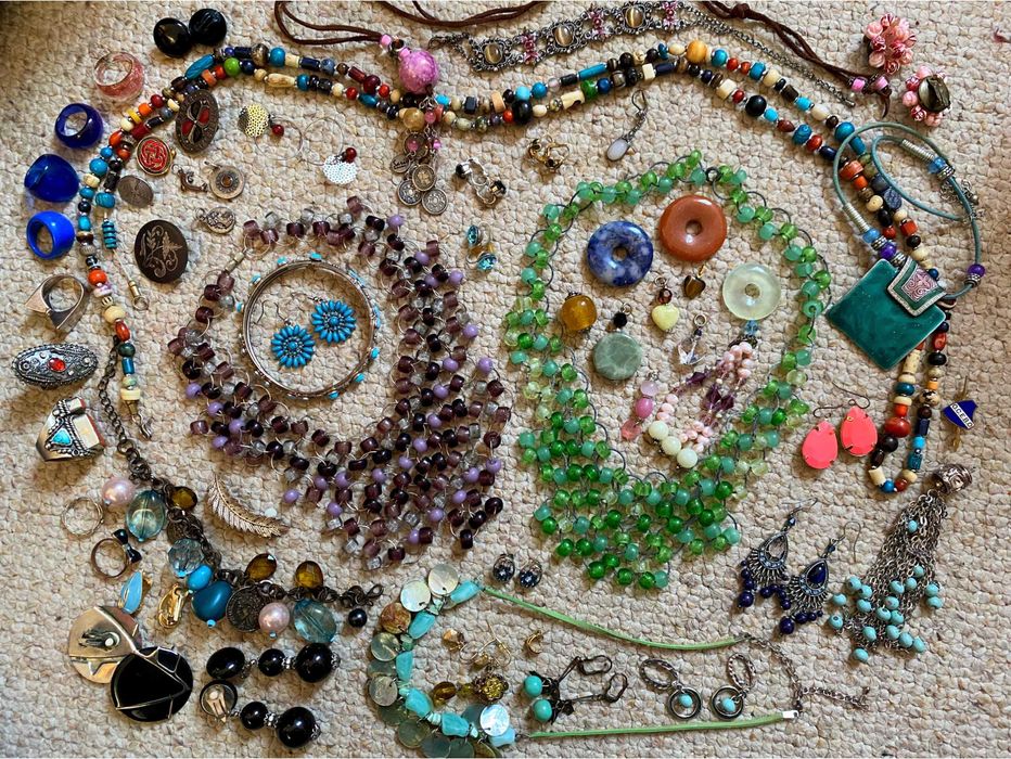 Винтажные украшения, фурнитура, подвески, серьги, браслеты