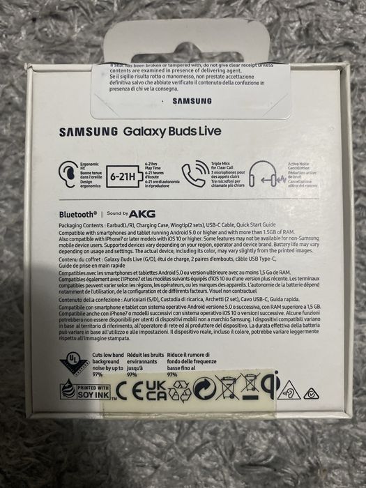 Fones Galaxy Buds Live Samsung