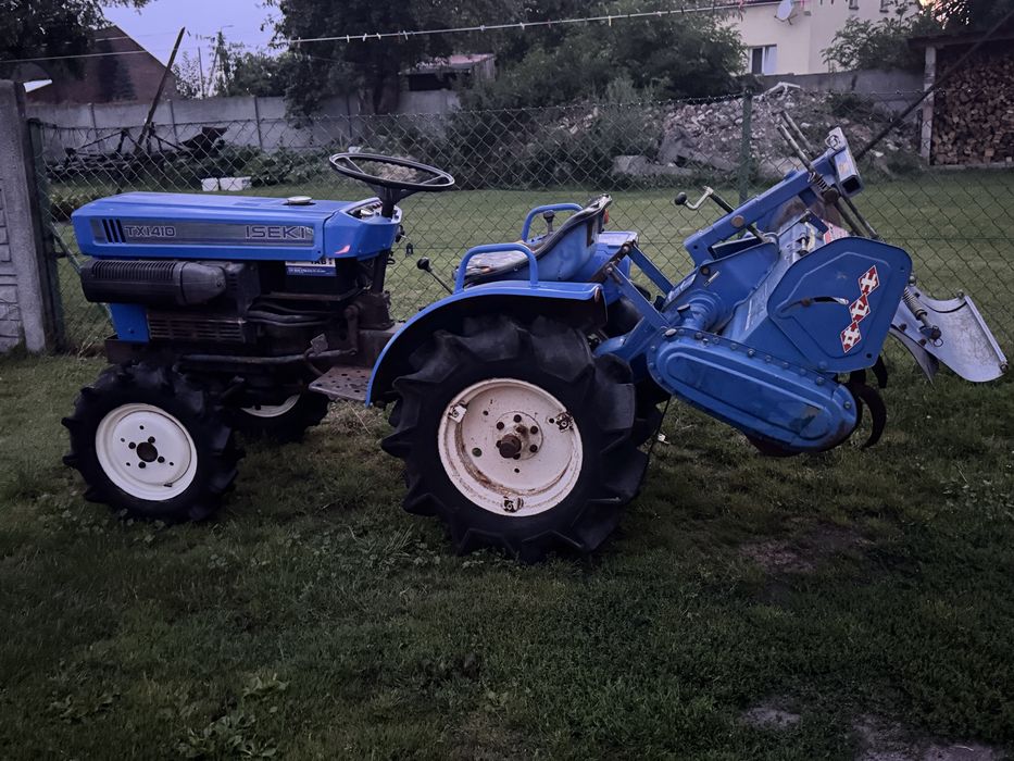 Traktor traktorek ogrodowo-sadowniczy Iseki TX 1410 z glebogryzarka