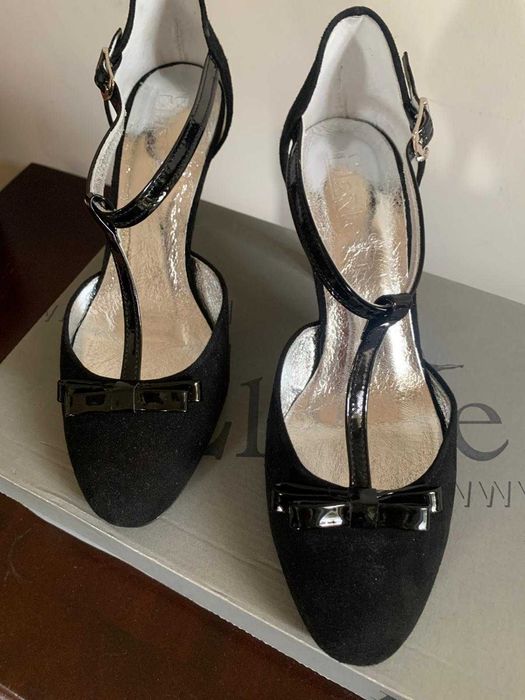 Buty taneczne, ze skóry naturalnej, nowe