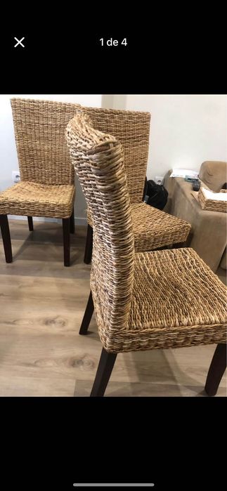 4 cadeiras em corda