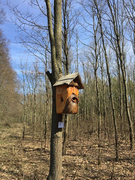 Budka lęgowa dla ptaków – „Bajkowy Dziadek – Podwójny domek”