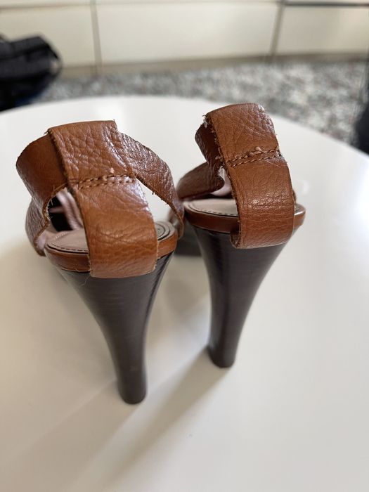 Buty Ralph Lauren sandały r. 39 nowe na obcasie skórzane