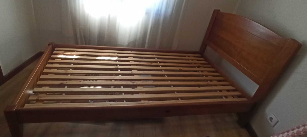 Secretário + Cadeira em Madeira Maciça Pinho-Mel