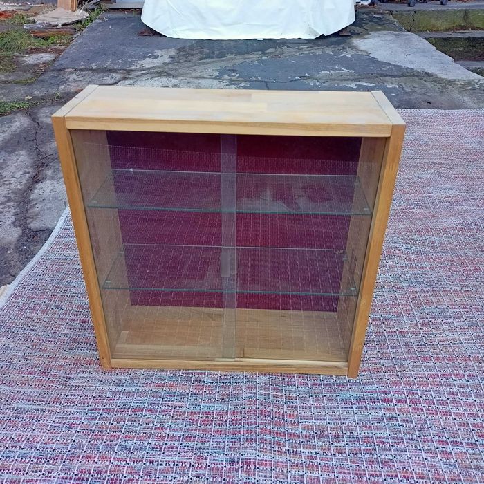 Konsola wisząca z szybą, Meble Drewniane Stylowe