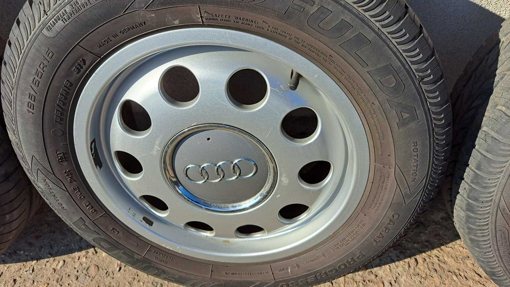 Felgi aluminiowe koła opony lato Audi A38 5X100 15" kpl