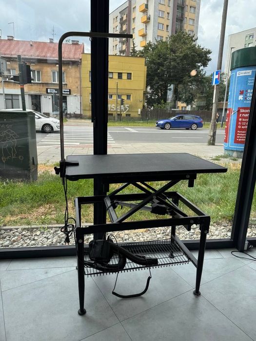 Elektryczny stół groomerski 95 × 55 cm - stan bardzo dobry