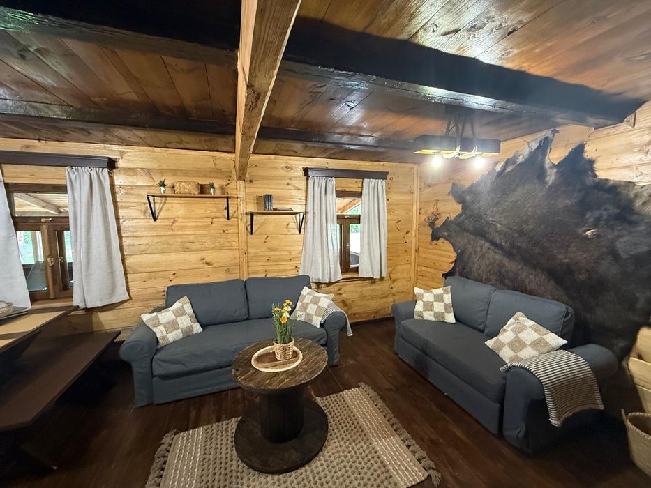 Domek w lesie na odludziu bania, jacuzzi noclegi lubelskie