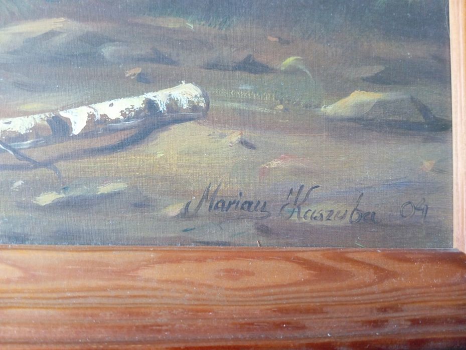 Obraz pejzaż 100x60 z ramą.