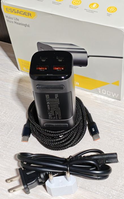 Essager 100W Asometech 100W  Gan Зарядний пристрій