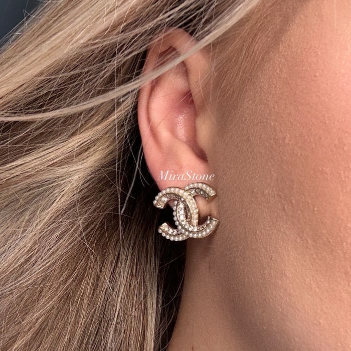 Сережки шанель в стилі Chanel