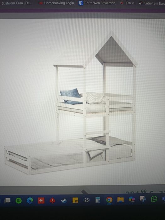 Cama com telhado - vida xl
