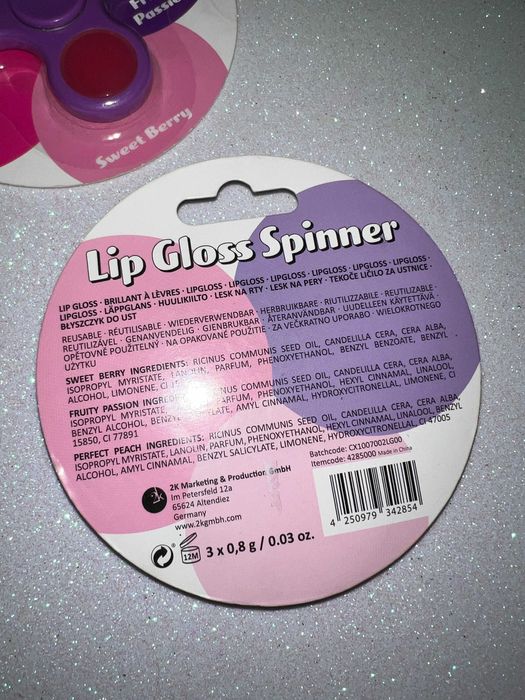 Блиск для губ спіннер іграшка