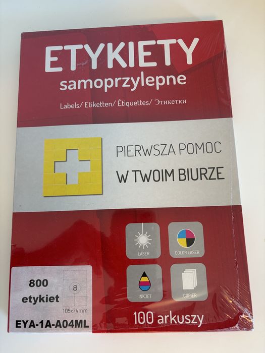 Etykiety samoprzylepne A4 100 szt.