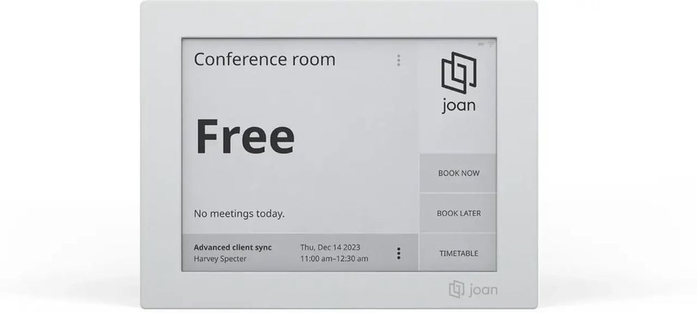 JOAN 6 Slate Gray - система бронювання конференц-залів