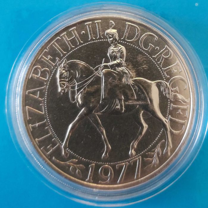 25 Pence de 1977 25 Anos Coroação da  Rainha Isabel II