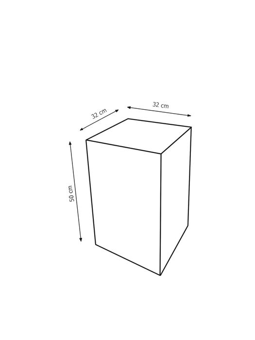 Postument, betonowa podstawa pod kwiaty 32x32x50