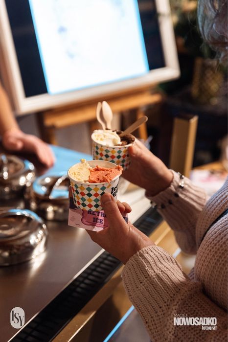 Wózek/ riksza z lodami na konferencję, imprezę...