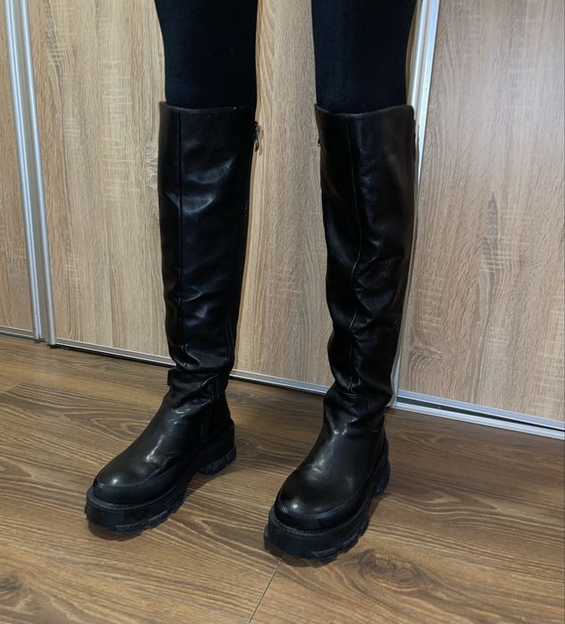 Kozaki za kolano czarne