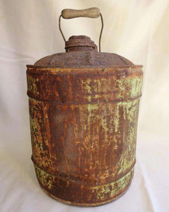 Lata antiga Sonap Motor Oil 5 american gallons metal