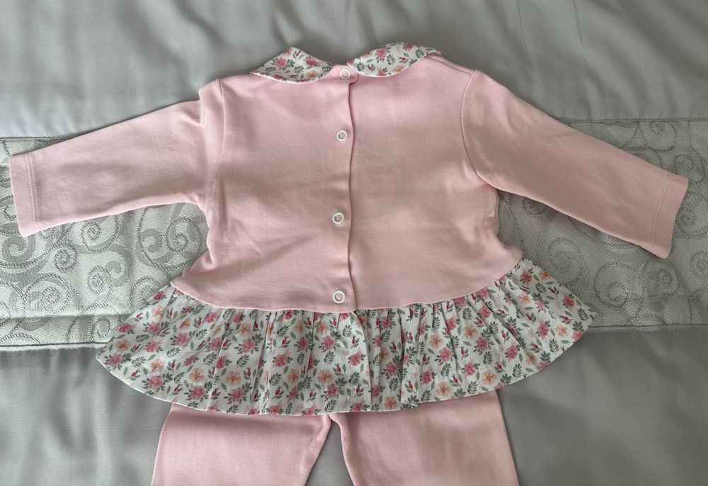 Conjunto Camisola + Calças Rosa 6M