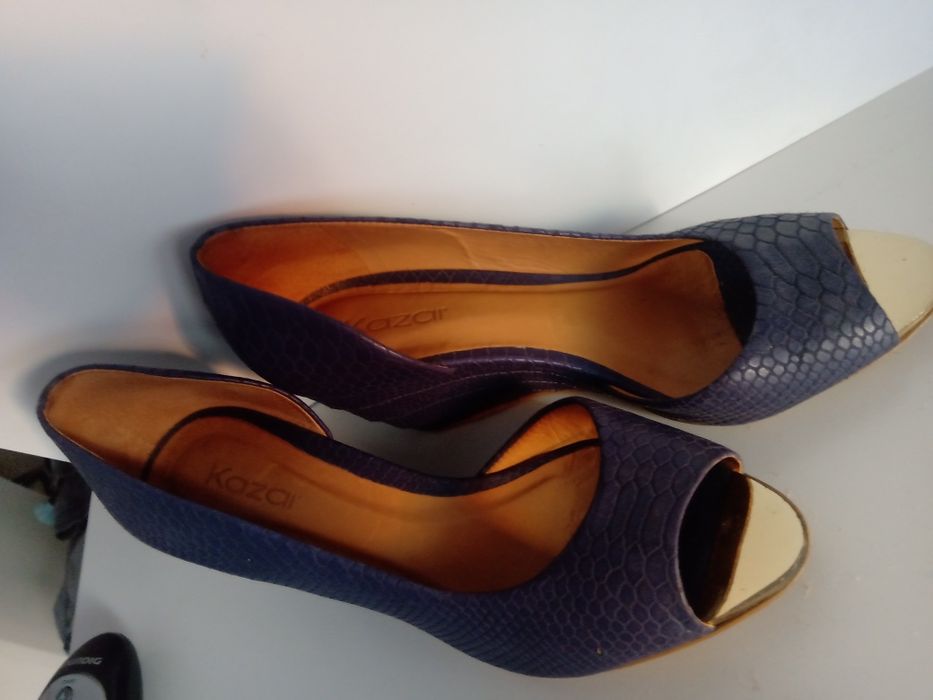 Kazar buty granatowe szpilki