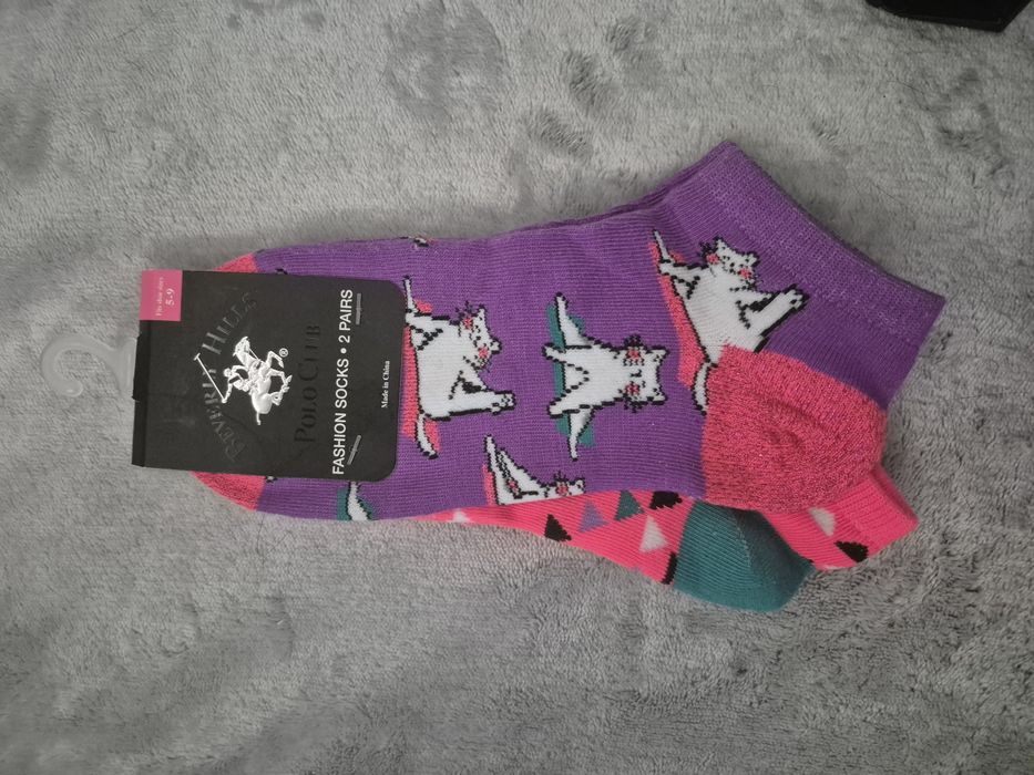 Skarpetki BEVERLY HILLS POLO CLUB 2 pary nowe  r.35-39