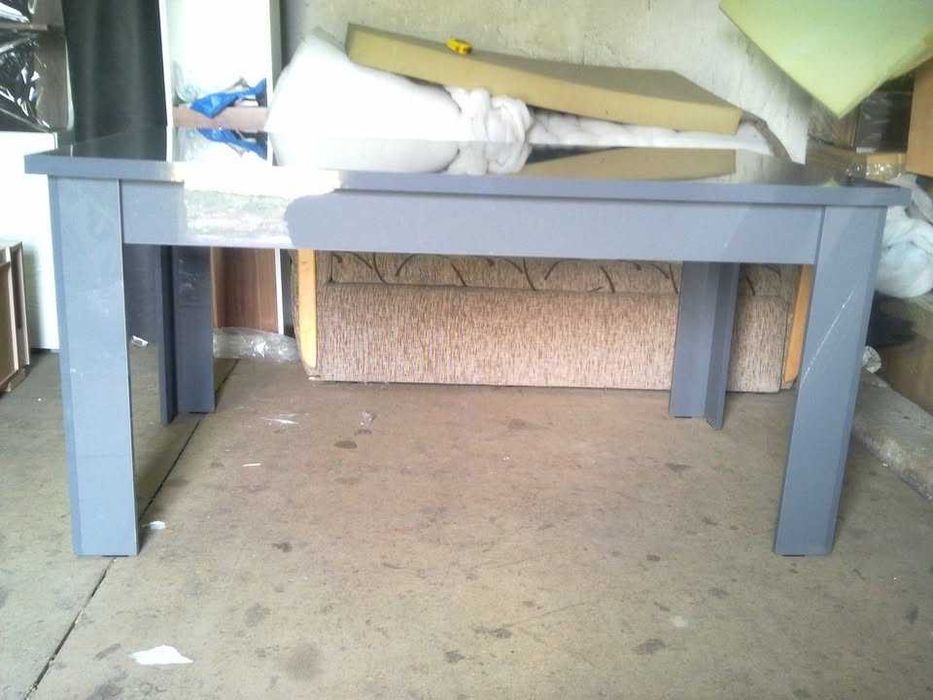 Brest 160x90 lub 180x90 (szary połysk) Nowy stół