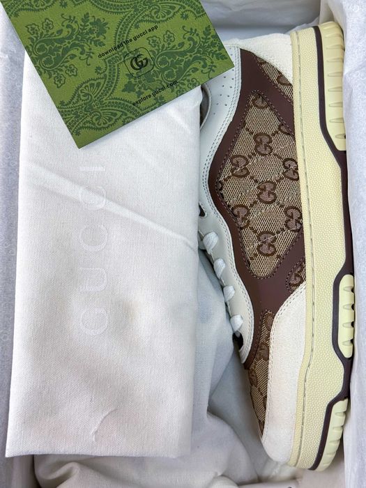 Gucci Re-Web Gg Canvas & Leather Sneaker