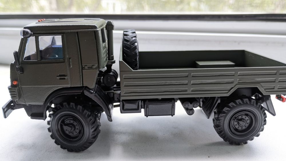 Эксклюзив! Модель КамАЗ-43501, поворотные колеса, 4х4, 1/43