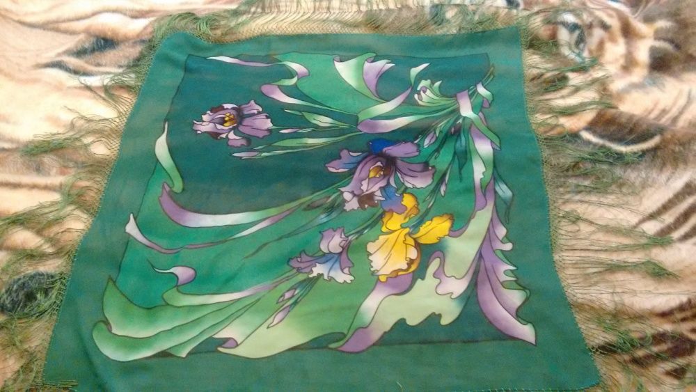 пуховые платки, шарф пряжа  "реснички", платки с люрексом, батик