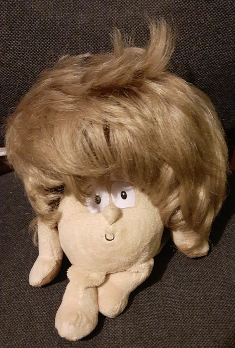 Peruka damska blond+maskotka