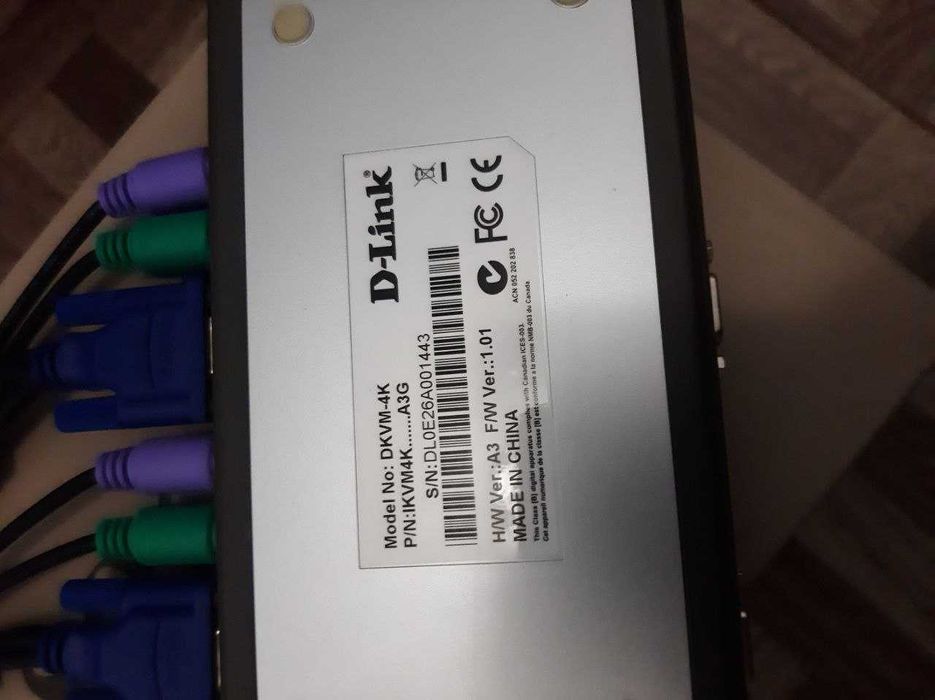 KVM переключатель D-Link DKVM-4K | KVM переключатель VGA PS/2 Б/У