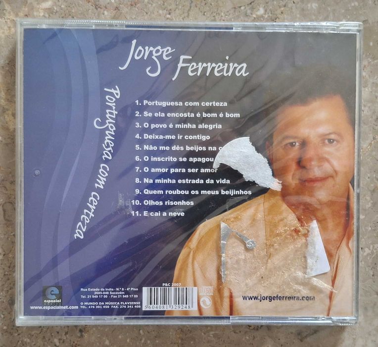 Jorge Ferreira - CD - portuguesa com certeza - novo e selado