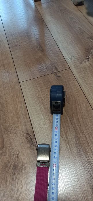 Pasek różowy srwbrna klamra postarzana