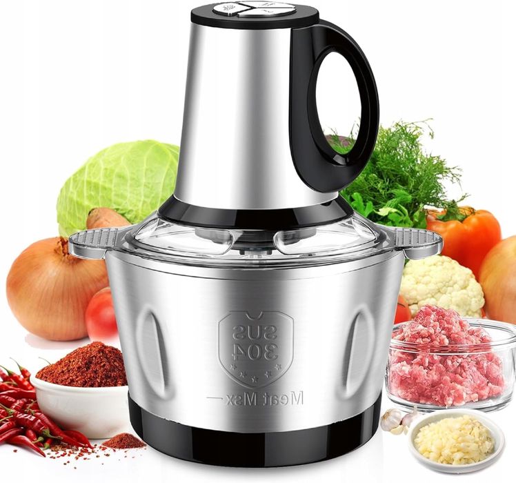Електрична м'ясорубка 5л, харчова подрібнювач для м'яса та овочів