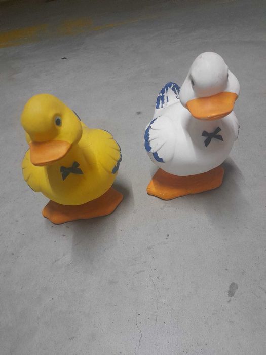 Patos de decoração em ceramica