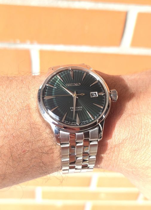 Seiko Presage Cocktail Time "Mockingbird" Automatic SRPE15J1 – Como Novo (Garantia e 2 Pulseiras), full set (caixa e documentos)
