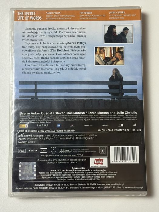 Życie ukryte w słowach Film na DVD NOWY zafoliowany