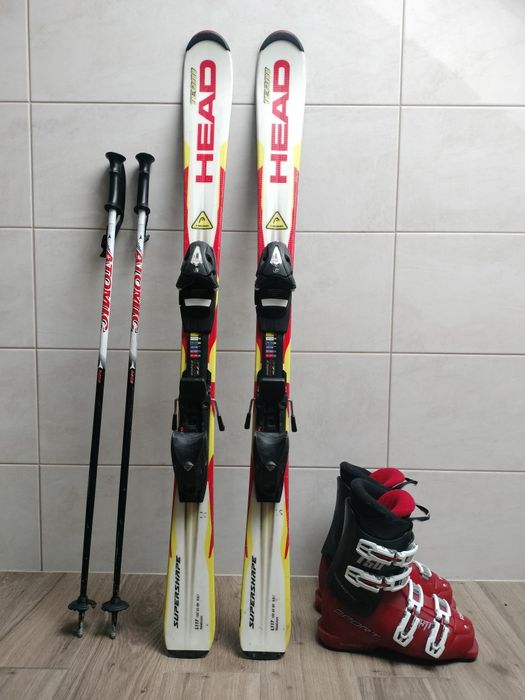 Narty Head 117 cm + Buty + Kijki