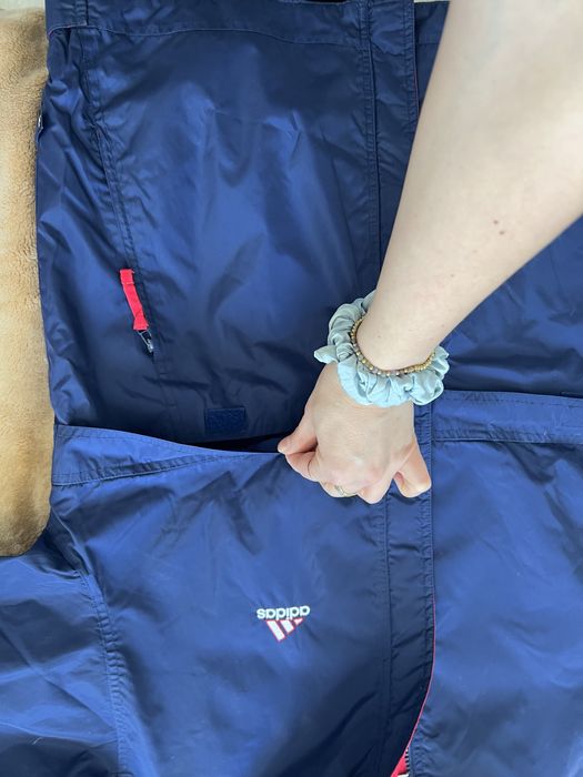 Kurtka Adidas granatowa wiatrówka, rozmiar 164 / męska S