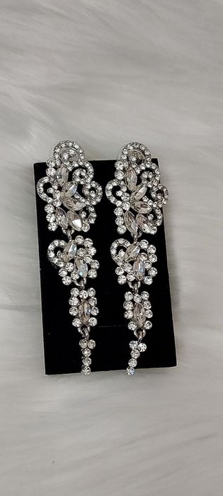 Przepiękne kolczyki cyrkonie ślubne