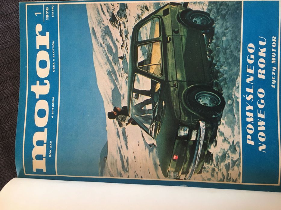 Czasopismo Motor 1976 r. oprawiony dla kolekcjonera