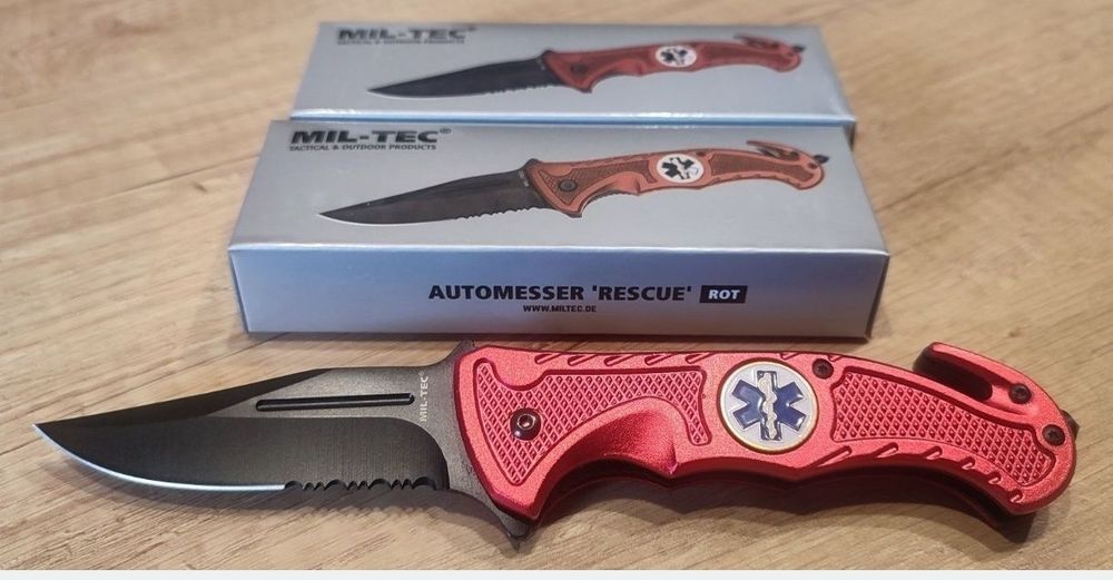 MIL-TEC 15323010 Брелок складний червоний ножик