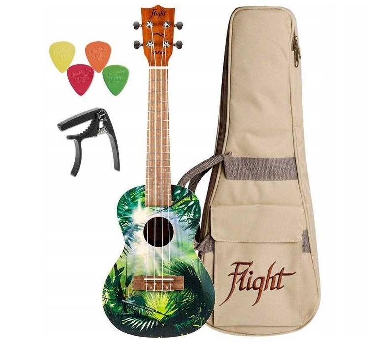 FLIGHT AUC-33 Jungle Ukulele koncertowe + gratisy