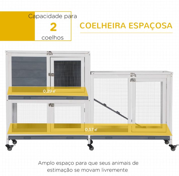 Gaiola para coelhos coelheira - PORTES GRATIS - LOJA!!