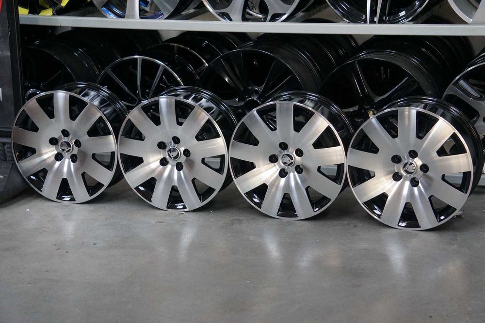 Alufelgi oryginał Skoda 5x112 7Jx17 et37 cb57,1mm czarny i cnc